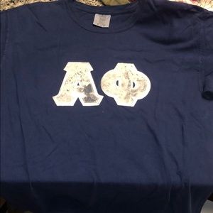 Dark blue alpha phi shirt